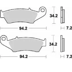 PLAQUETTES DE FREIN AVANT BRAKING HONDA CRF 250 03/17