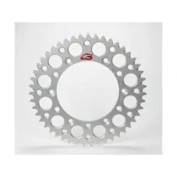 Couronne RENTHAL Ultralight 50 dents alu anti-boue pas 520 type 150U anodise argent Yamaha YZ-250 05-18