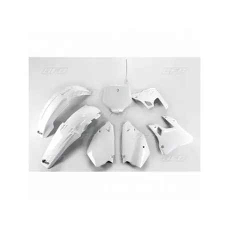 Kit plastique UFO couleur origine Blanc - Yamaha YZ125 YZ250 96 99