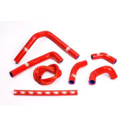 Durites de radiateur SAMCO type origine rouge - 7 durites Honda CR250 02-07
