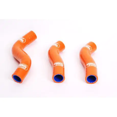 Durites de radiateur SAMCO type origine orange - 3 durites KTM SX-F250 07-10