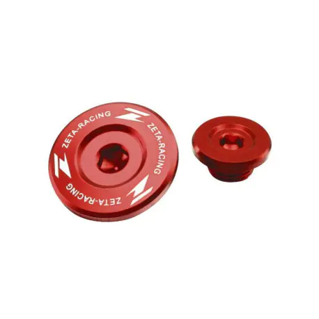 Bouchon carter d'allumage Zeta rouge pour YAMAHA 450 YZF 2010/13