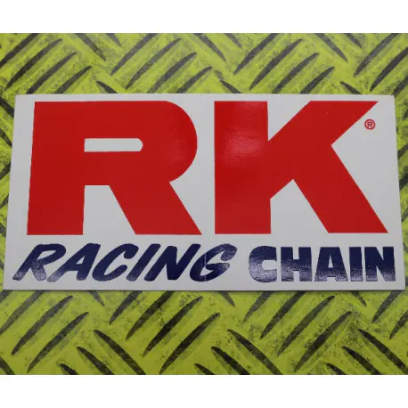 AUTOCOLLANT STICKERS RK RACING 13X7cm