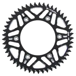 Couronne S-TEEL alu rouge type 210 pas 520 HONDA