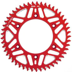 Couronne S-TEEL ALU ROUGE pas 520 type 251 Yamaha