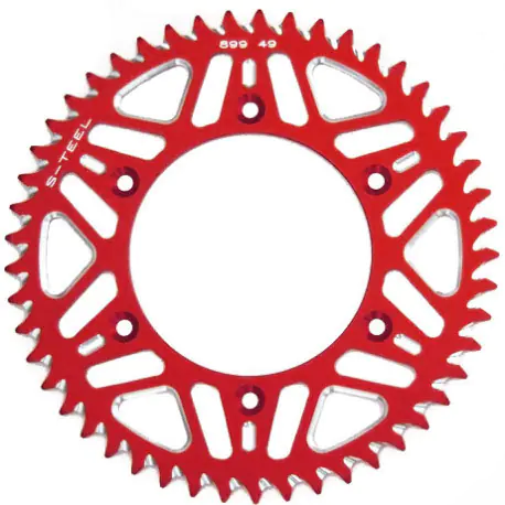 Couronne S-TEEL ALU ROUGE pas 520 type 251 Yamaha