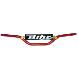 GUIDON MX ONE BIHR ALU 22.2mm ET MOUSSE CR CRF 125 250 450 ROUGE