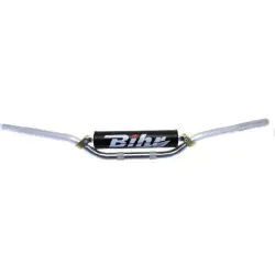 GUIDON MX ONE BIHR ALU 22.2mm ET MOUSSE KX KXF 125 250 450 ARGENT