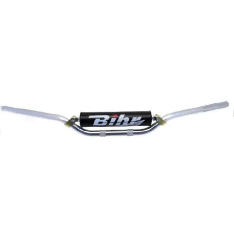 GUIDON MX ONE BIHR ALU 22.2mm ET MOUSSE KX KXF 125 250 450 ARGENT
