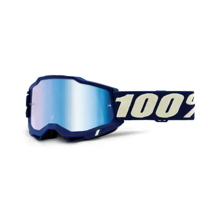 LUNETTES MASQUE CROSS 100% STRATA HUNTSITAN - ECRAN CHROME