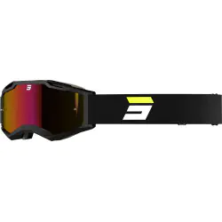 LUNETTE MASQUE MOTO CROSS SHOT IRIS 2.0 TECH NOIR JAUNE MATT