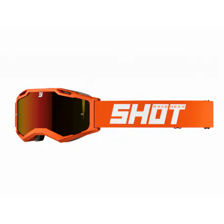 LUNETTE MASQUE MOTO CROSS SHOT IRIS 2.0 SOLID ORANGE MATT