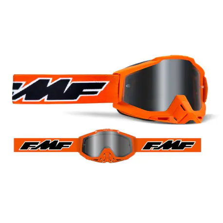 Lunette FMF Masque ROCKET ORANGE - écran iridium argent