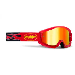 Lunette FMF POWERCORE Flame Red - écran rouge iridium