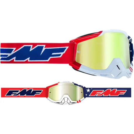 Lunette FMF Masque ROCKET ORANGE - écran iridium argent