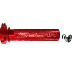 BARILLET DE GAZ SCAR ALU + ROULEMENT ROUGE HONDA CRF 250-450