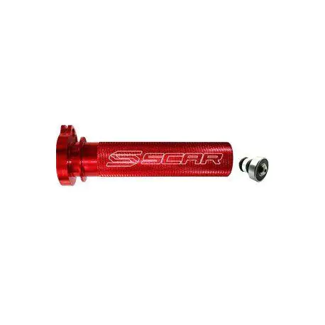 BARILLET DE GAZ SCAR ALU + ROULEMENT ROUGE HONDA CRF 250-450