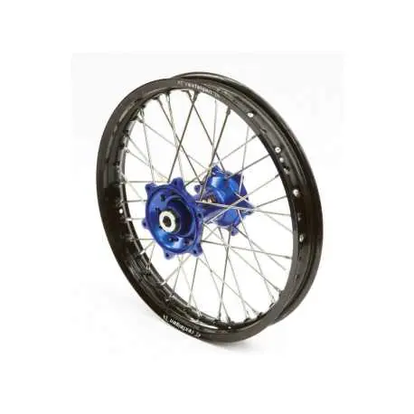 Roue arriere complete ART 18x215 jante noirmoyeu bleu Yamaha WRF250 01-18