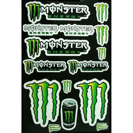 PLANCHE 44cmX29cm STICKERS MONSTER ENERGY 