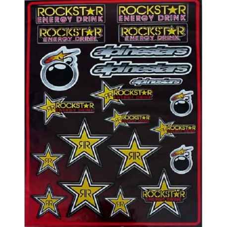 PLANCHE 44X29cm STICKERS AUTOCOLLANT MONSTER 