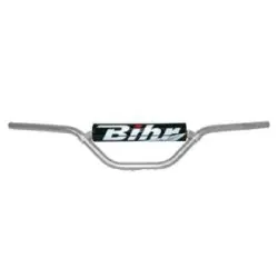 GUIDON MX ONE BIHR ALU 22.2mm ET MOUSSE 80 85 ARGENT