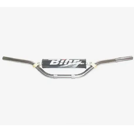 GUIDON MX ONE BIHR ALU 22.2mm ET MOUSSE 80 85 TITANE