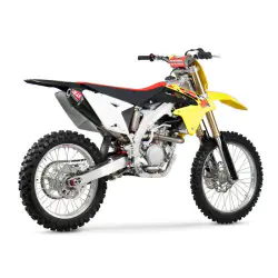 LIGNE COMPLÈTE YOSHIMURA USA RS4 TITANE/SILENCIEUX CARBONE RMZ 250 POT D'ECHAPPEMENT 10/17